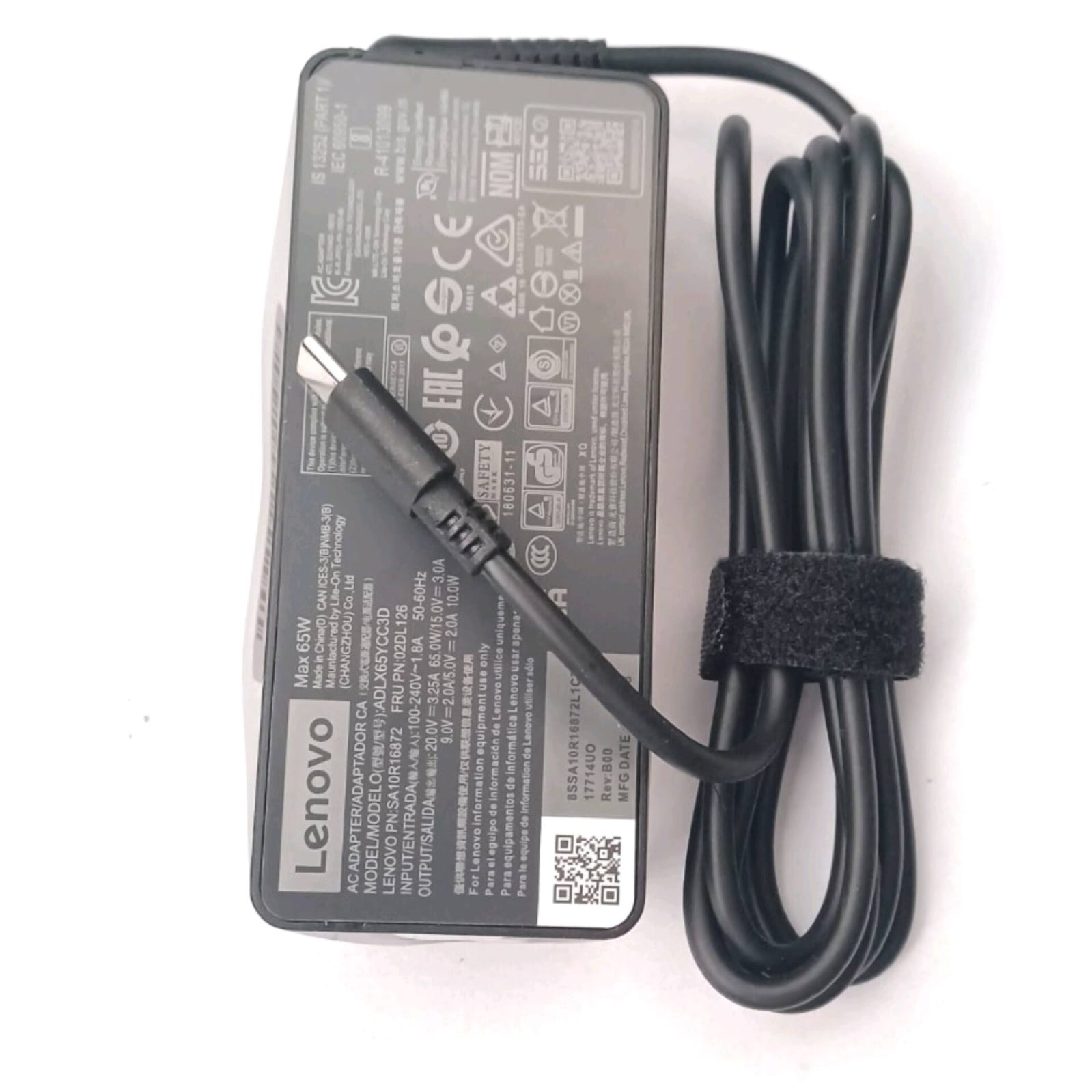 ThinkPad series, Yoga series, ThinkBook, Chromebook Lenovo Type-C charger 20Vx3.25A-65W - Image 1